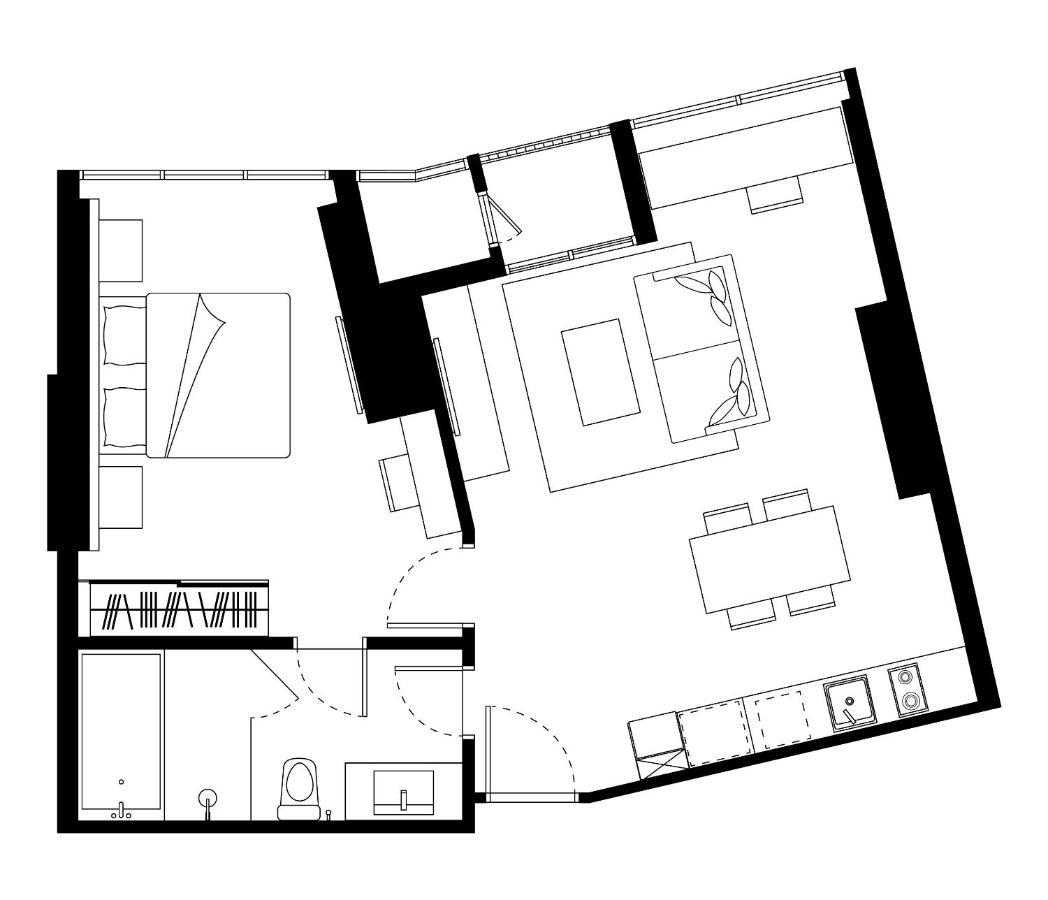 Somerset Rama 9 Bangkok Exterior foto Floor plan of a typical apartment